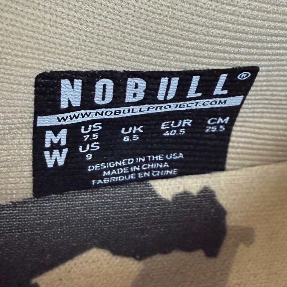 NWOT NOBULL Sand Camo Training Sneakers Womens (Size 9) Mens (Size 7), Lifting - Picture 10 of 11